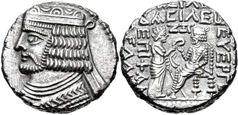 Coin of Vardanes II Seleucia mint